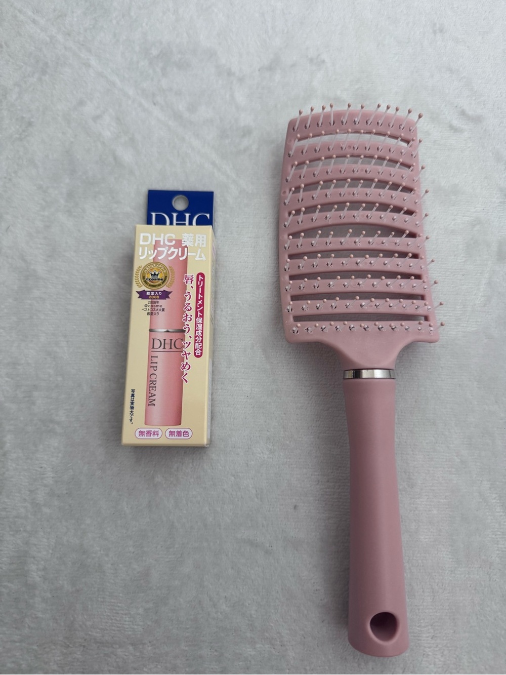Pink Lip Cream with Pink Paddle Brush